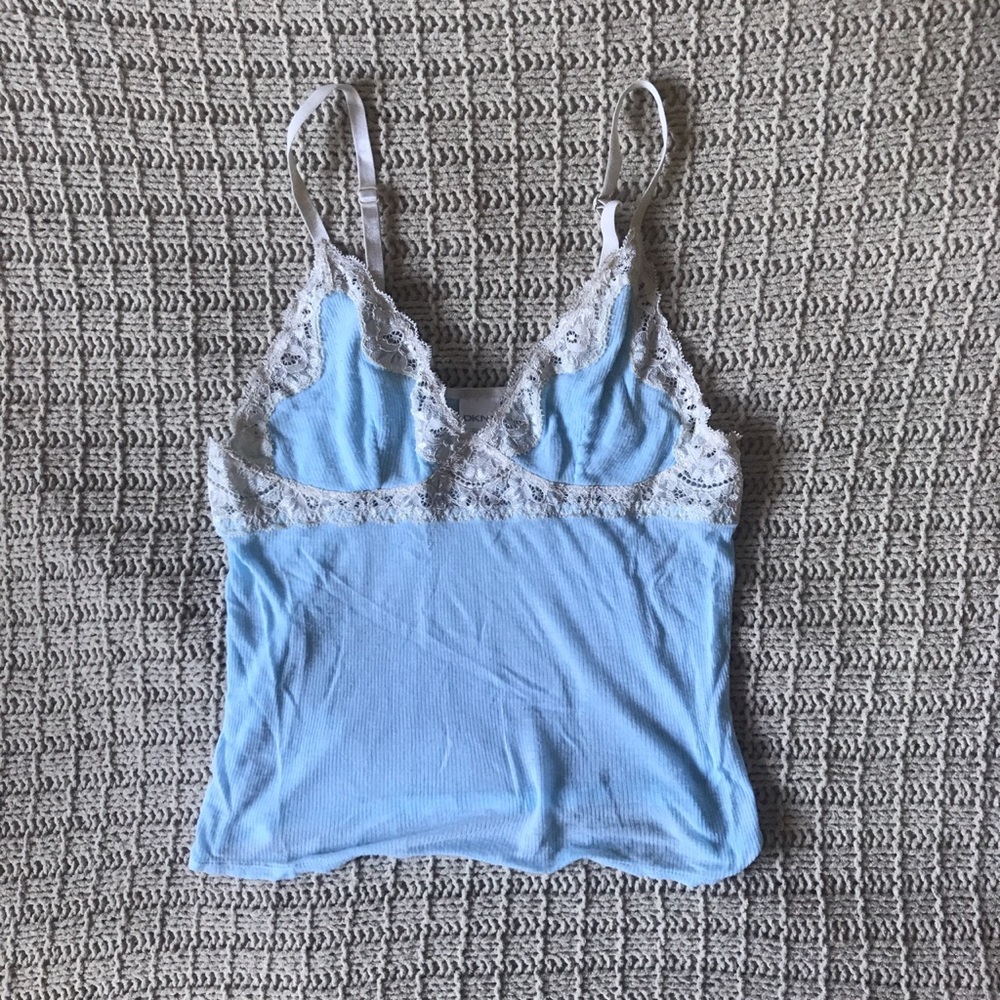 Blue lace tank